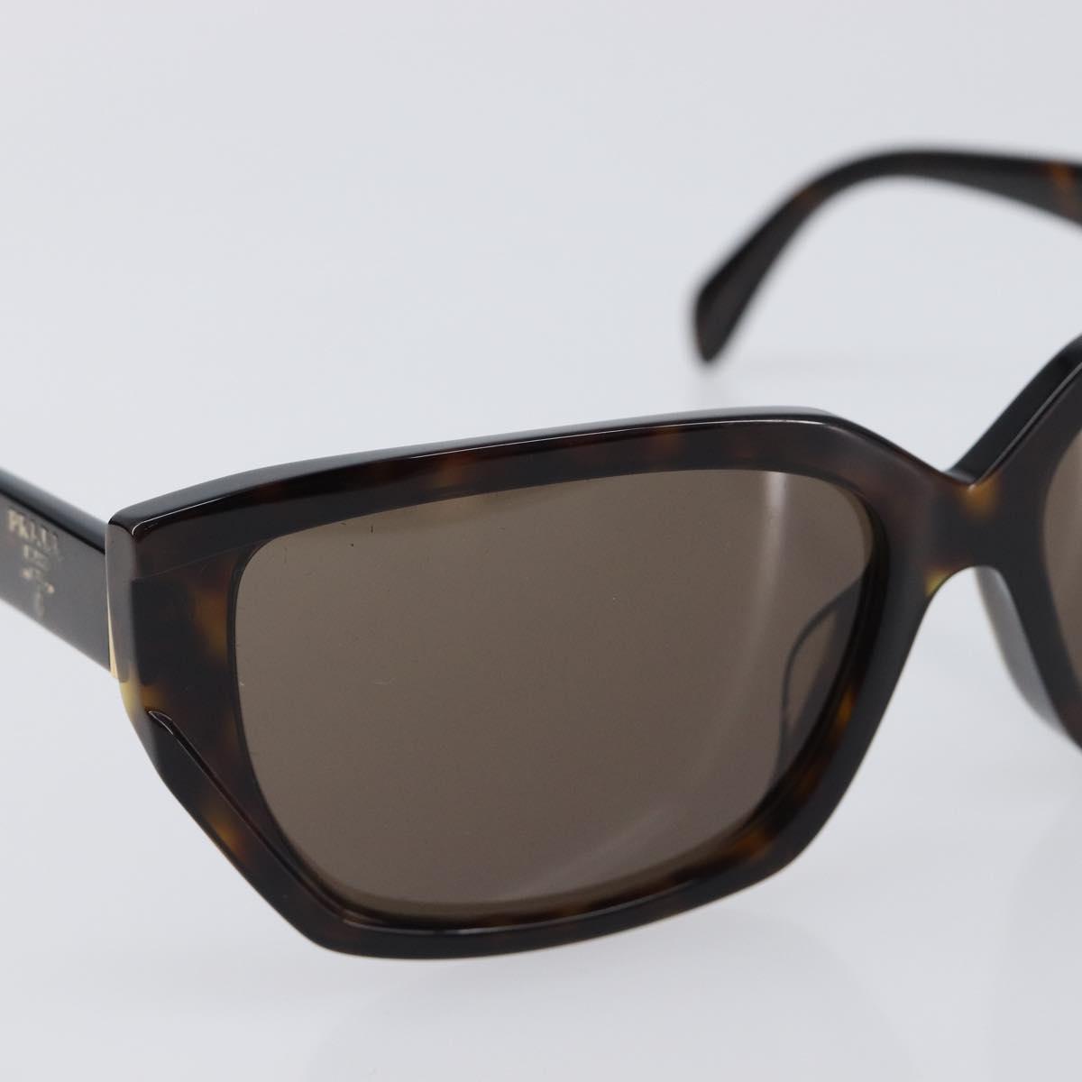 PRADA Sunglasses Plastic Black Gold Tone Auth BA15566V