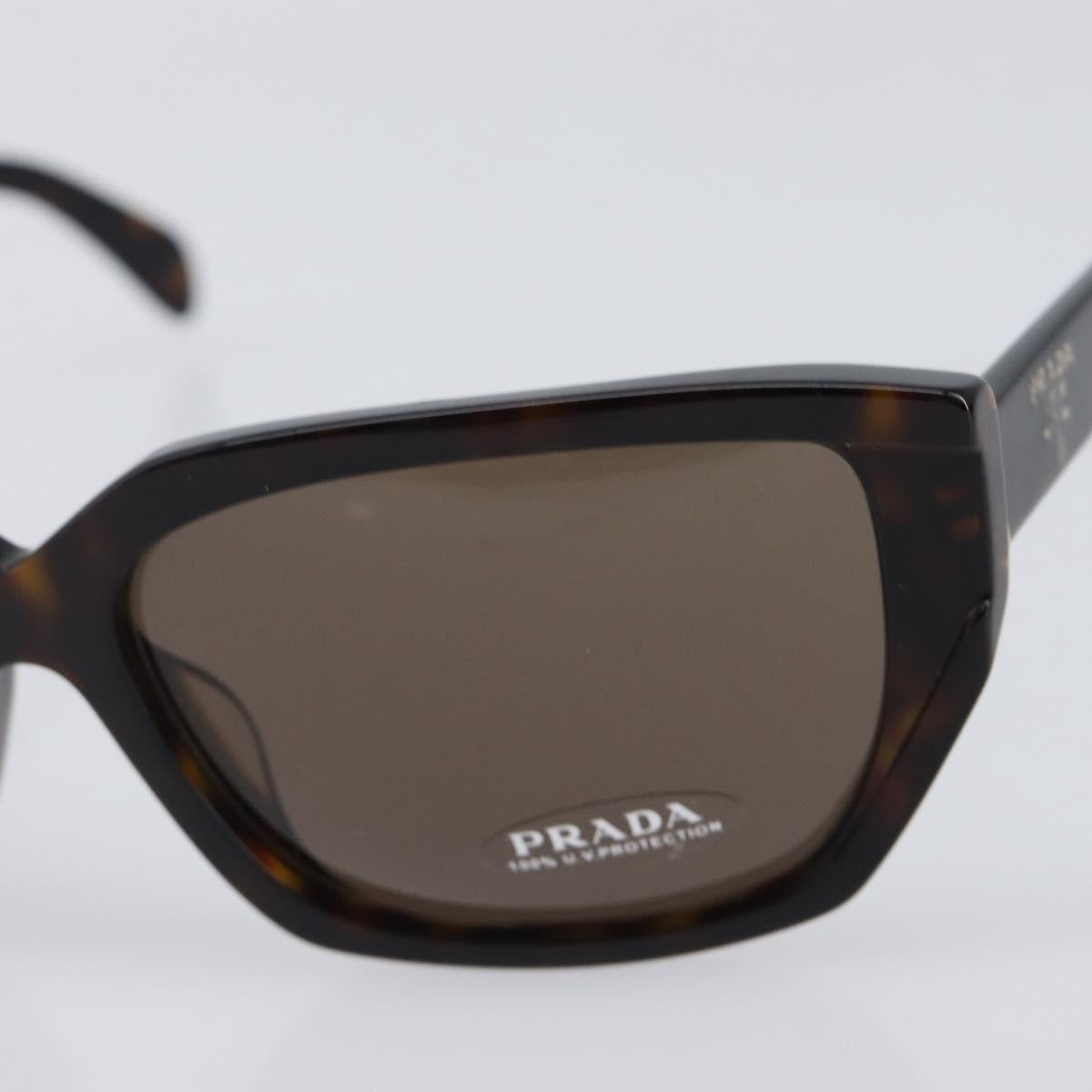 PRADA Sunglasses Plastic Black Gold Tone Auth BA15566V