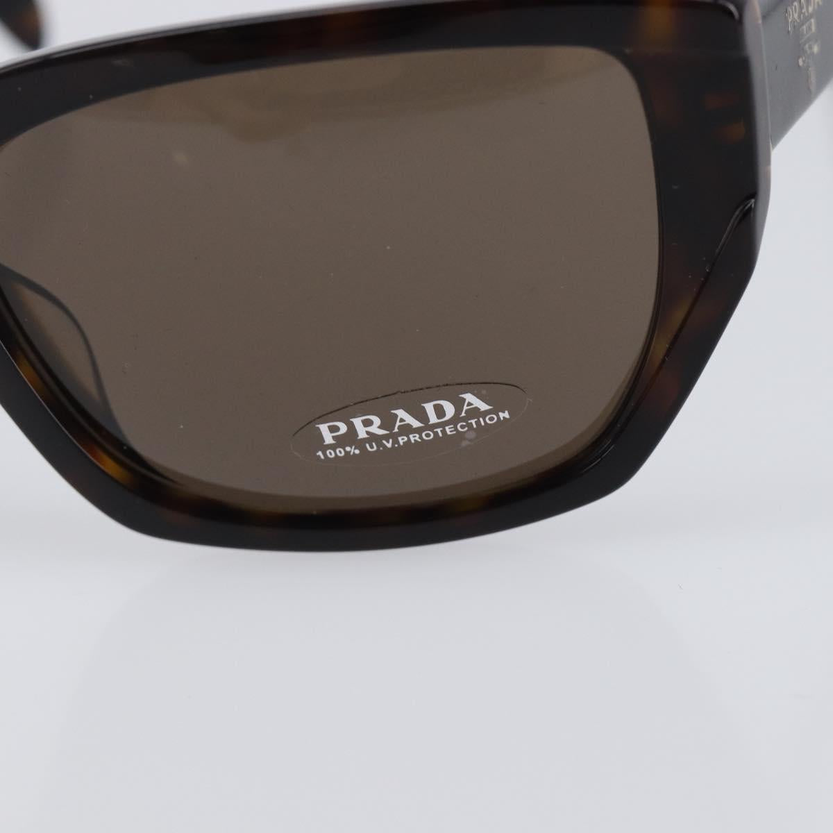 PRADA Sunglasses Plastic Black Gold Tone Auth BA15566V