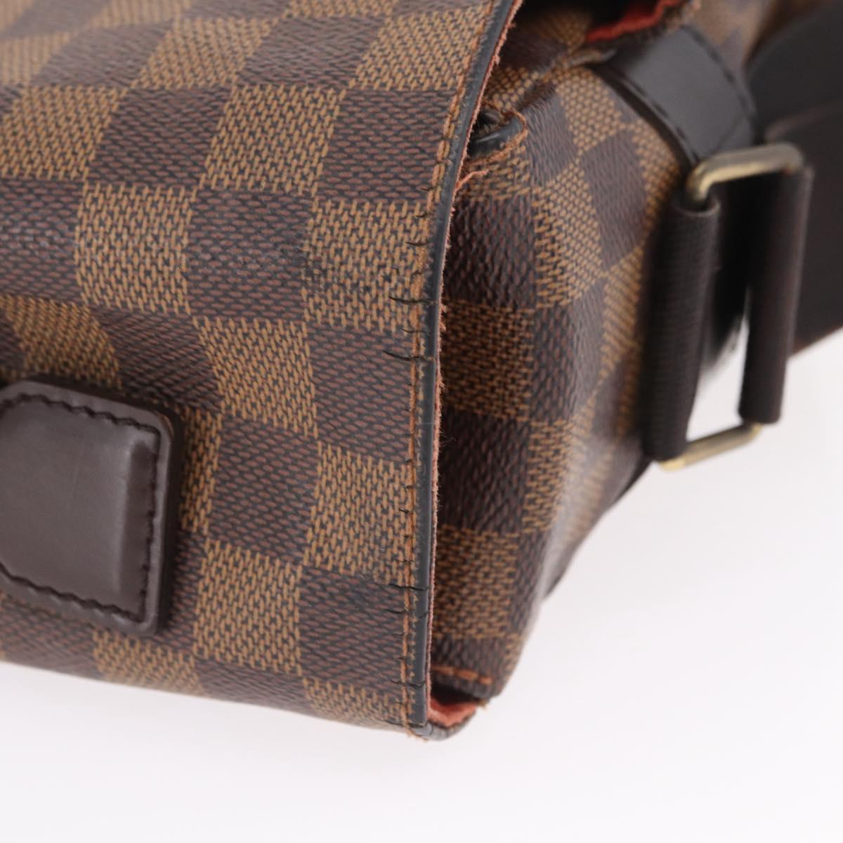 LOUIS VUITTON Damier Ebene Broadway Shoulder Bag N42270 LV Auth BA15571