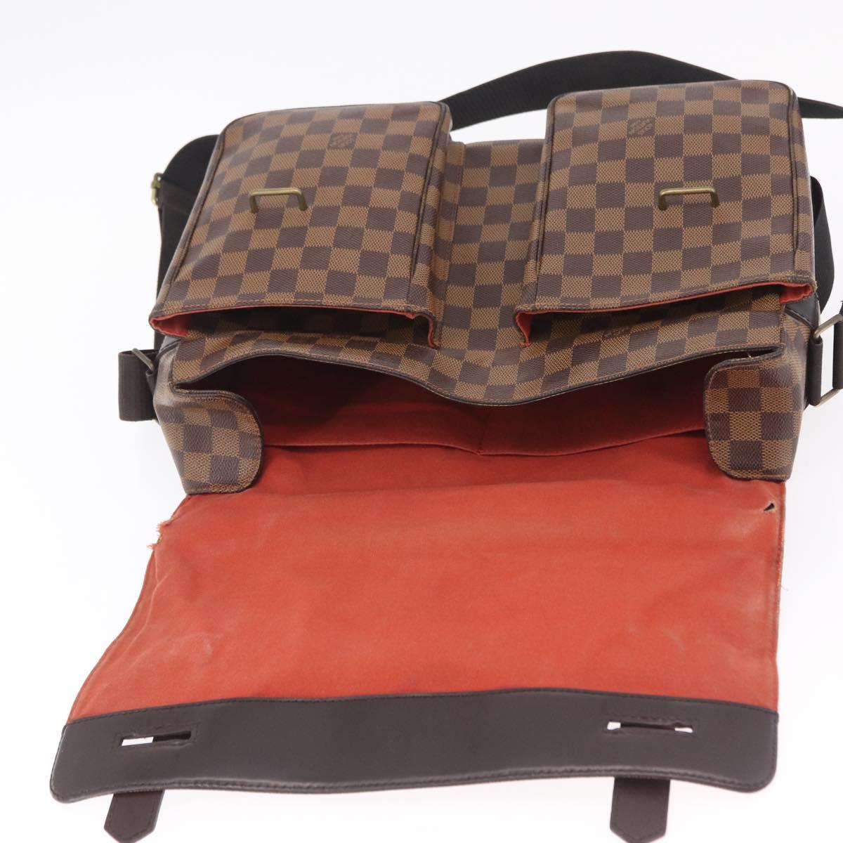 LOUIS VUITTON Damier Ebene Broadway Shoulder Bag N42270 LV Auth BA15571