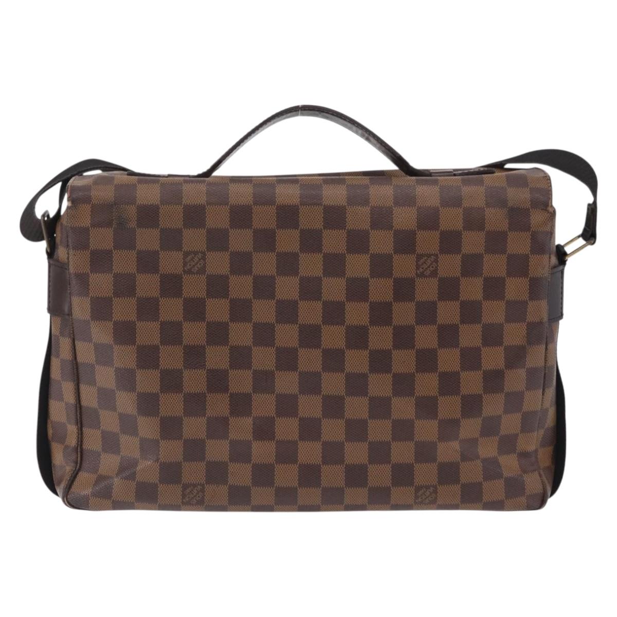 LOUIS VUITTON Damier Ebene Broadway Shoulder Bag N42270 LV Auth BA15571
