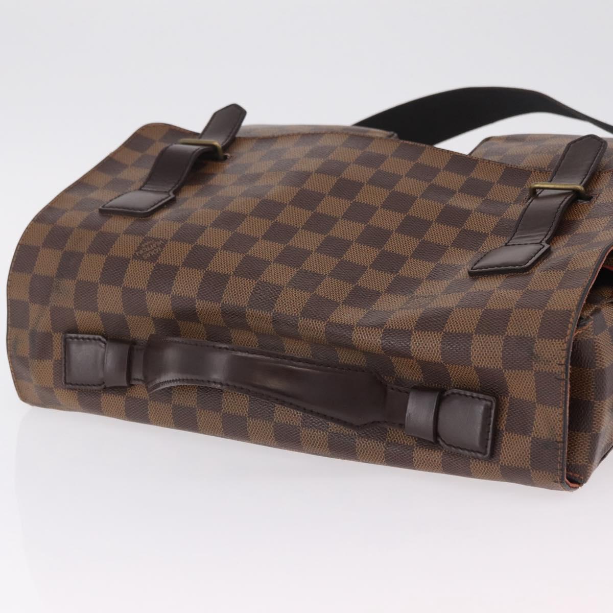 LOUIS VUITTON Damier Ebene Broadway Shoulder Bag N42270 LV Auth BA15571