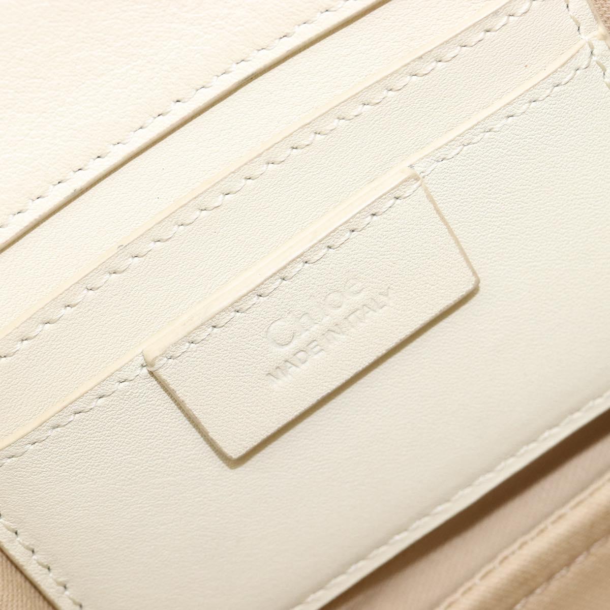 Chloe Roy Shoulder Bag Leather Ivory Gold Tone Auth BA15577A