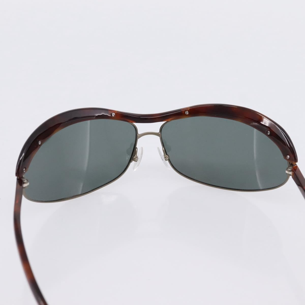 BOTTEGA VENETA Sunglasses Plastic Brown Silver Auth BA15579V