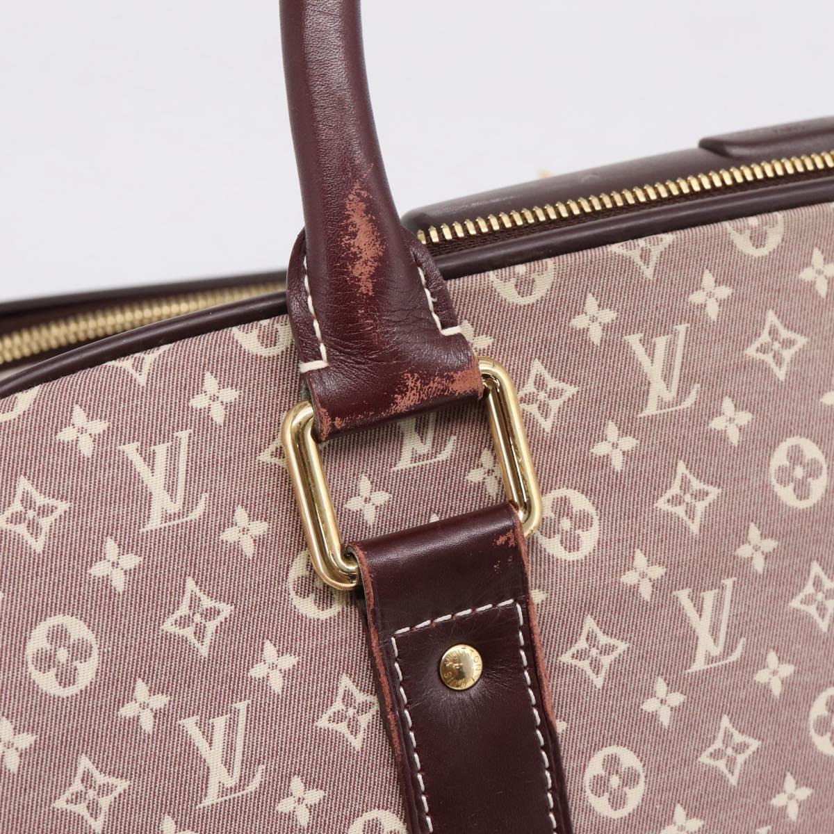 LOUIS VUITTON Monogram Idylle Epope Boston Bag Sepia M23208 LV Auth BA15581