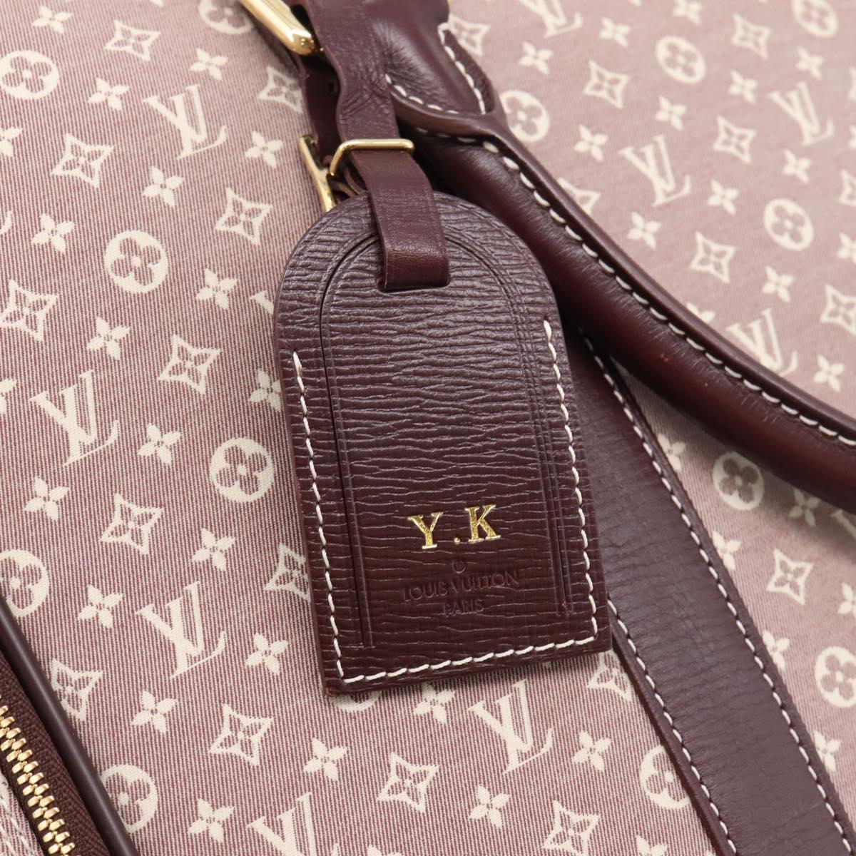 LOUIS VUITTON Monogram Idylle Epope Boston Bag Sepia M23208 LV Auth BA15581