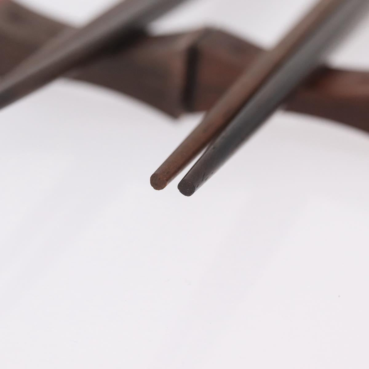 LOUIS VUITTON Baguette Chop Stick Set Wood VIP Only Brown M99171 Auth BA15582V