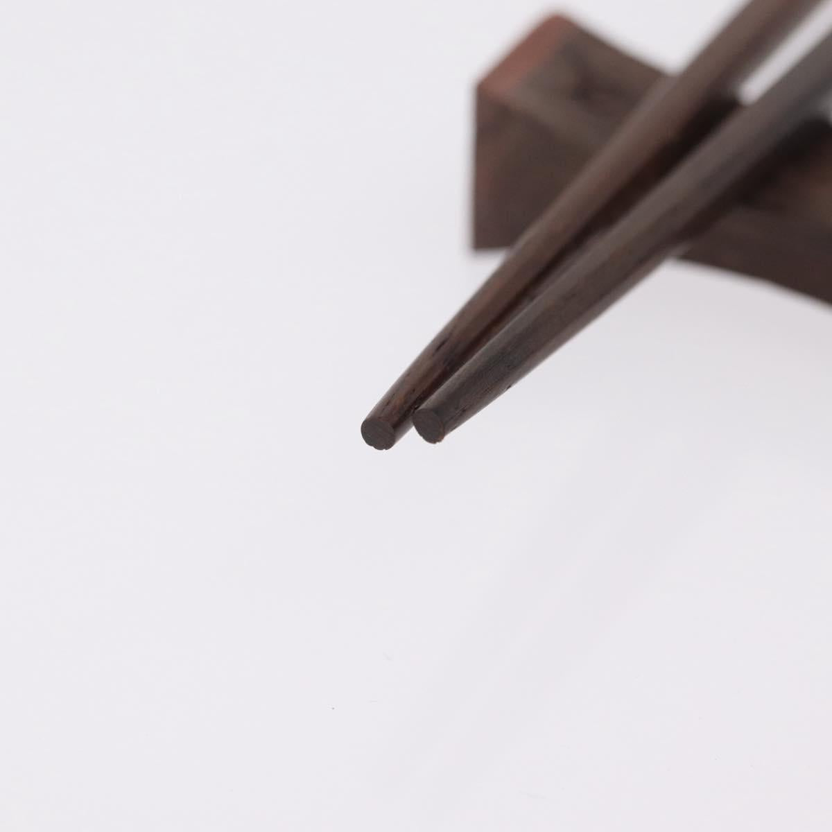 LOUIS VUITTON Baguette Chop Stick Set Wood VIP Only Brown M99171 Auth BA15582V