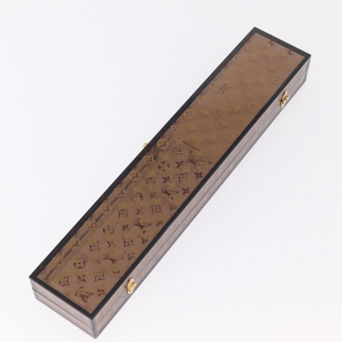 LOUIS VUITTON Baguette Chop Stick Set Wood VIP Only Brown M99171 Auth BA15582V
