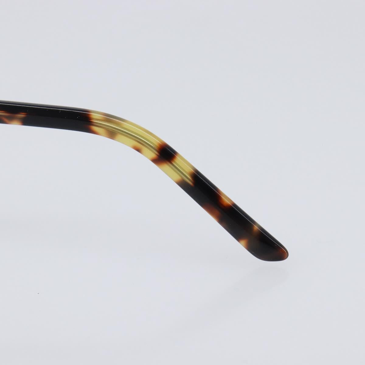 PRADA Sunglasses Metal Brown Silver Auth BA15585