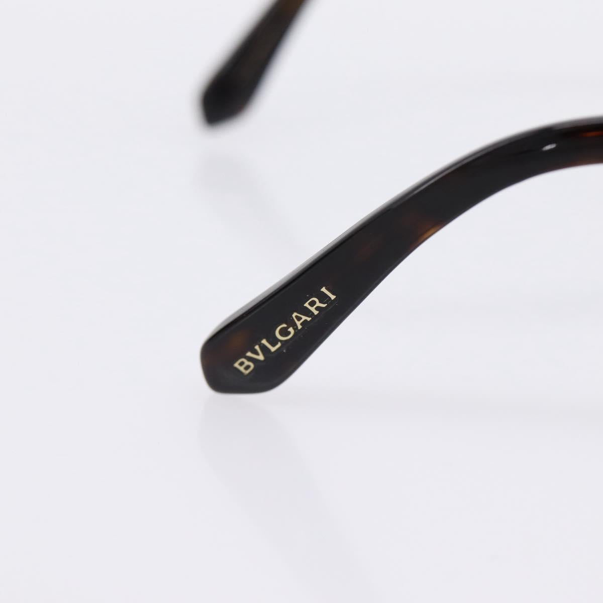 BVLGARI Sunglasses Plastic Brown Gold Tone Auth BA15587V