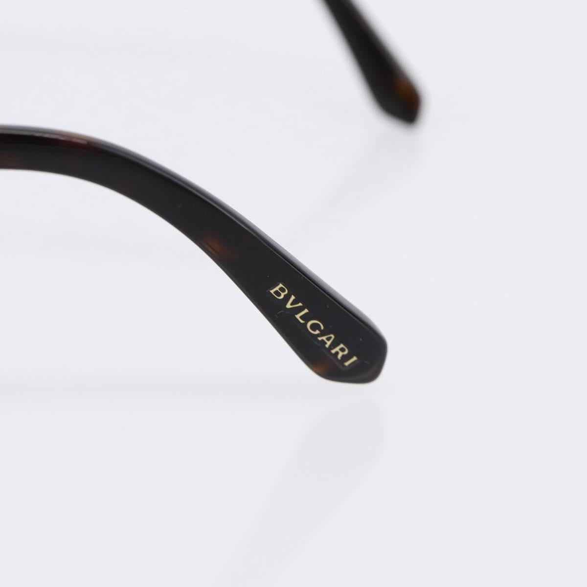 BVLGARI Sunglasses Plastic Brown Gold Tone Auth BA15587V