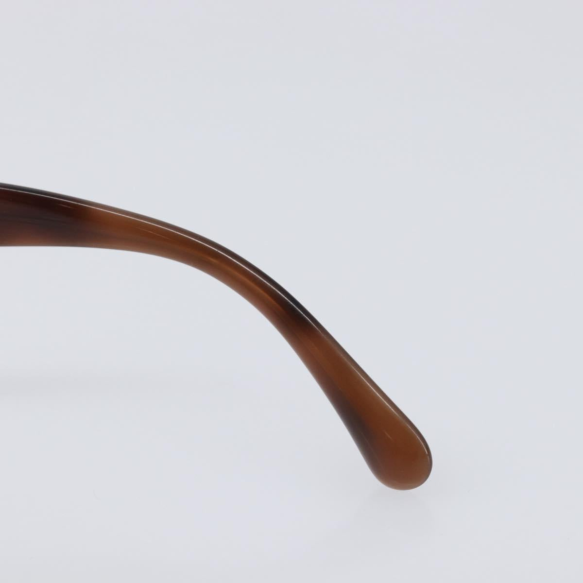 CHANEL Sunglasses Plastic Brown Silver CC Auth BA15588