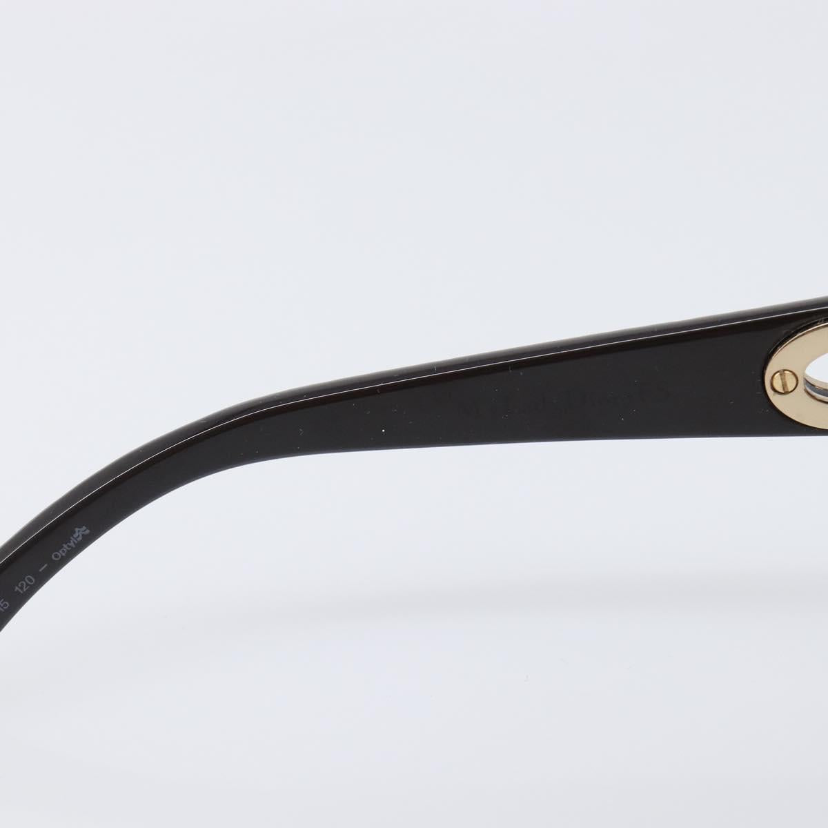 Christian Dior Sunglasses plastic Dark Brown Gold Tone Auth BA15592V