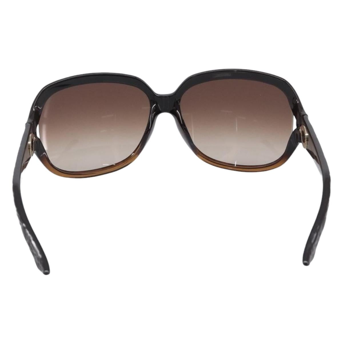 Christian Dior Sunglasses plastic Dark Brown Gold Tone Auth BA15592V