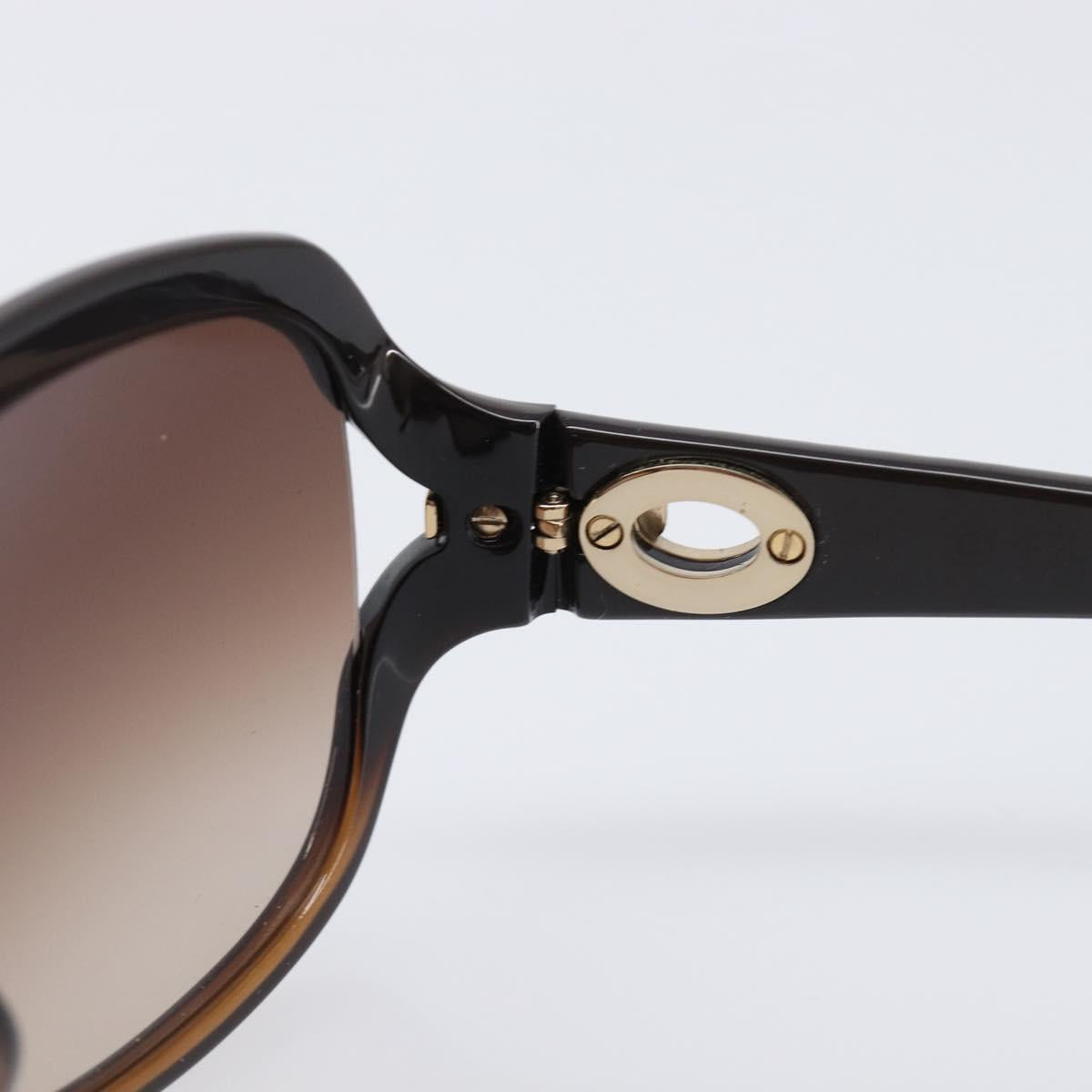 Christian Dior Sunglasses plastic Dark Brown Gold Tone Auth BA15592V
