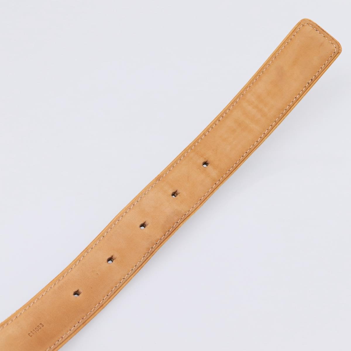 LOUIS VUITTON Monogram Mat Ceinture Belt Noir M6858 LV Auth BA15595