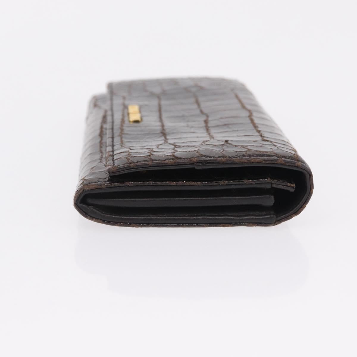 HERMES Miumiu Wallet Coin Purse Wallet Leather 7 Set Black Pink Auth BA15600