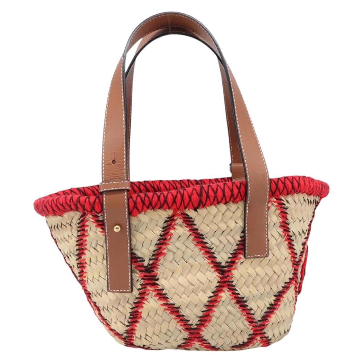 LOEWE Basket Bag Raffia William D. Morgan Collaboration Beige Auth BA15634SAM