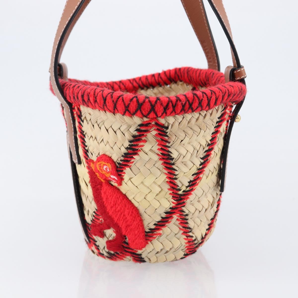 LOEWE Basket Bag Raffia William D. Morgan Collaboration Beige Auth BA15634SAM