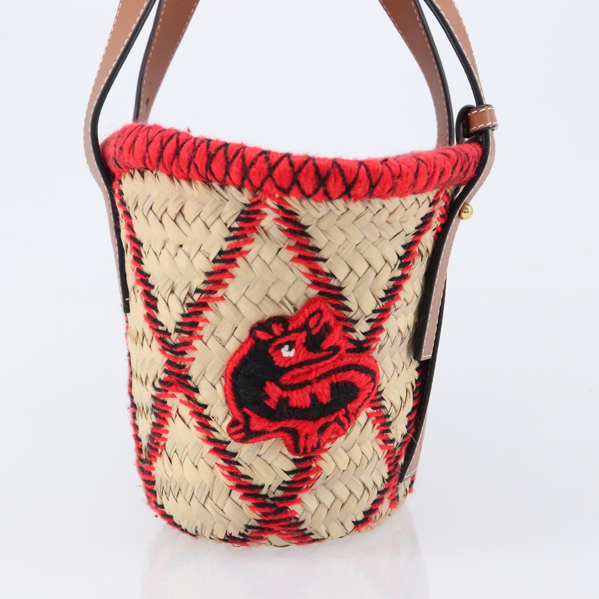 LOEWE Basket Bag Raffia William D. Morgan Collaboration Beige Auth BA15634SAM