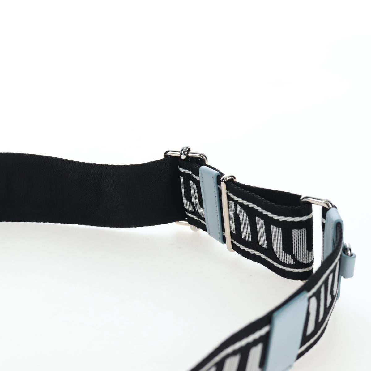 Miu Miu Matelasse Chain Bag Leather 2way Light Blue Silver Auth BA15639V