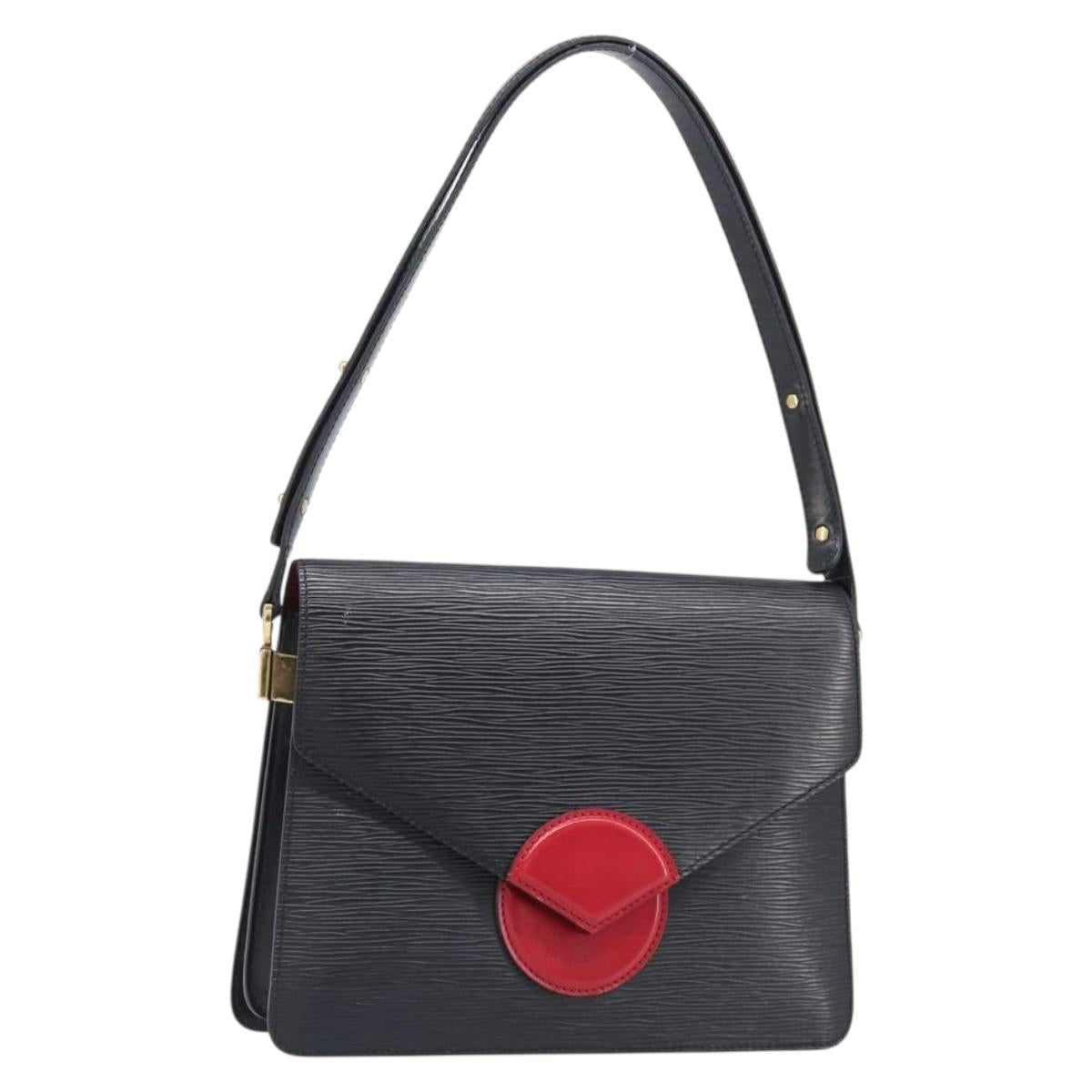 LOUIS VUITTON Epi Osh Shoulder Bag Black Red M52444 LV Auth BA15647
