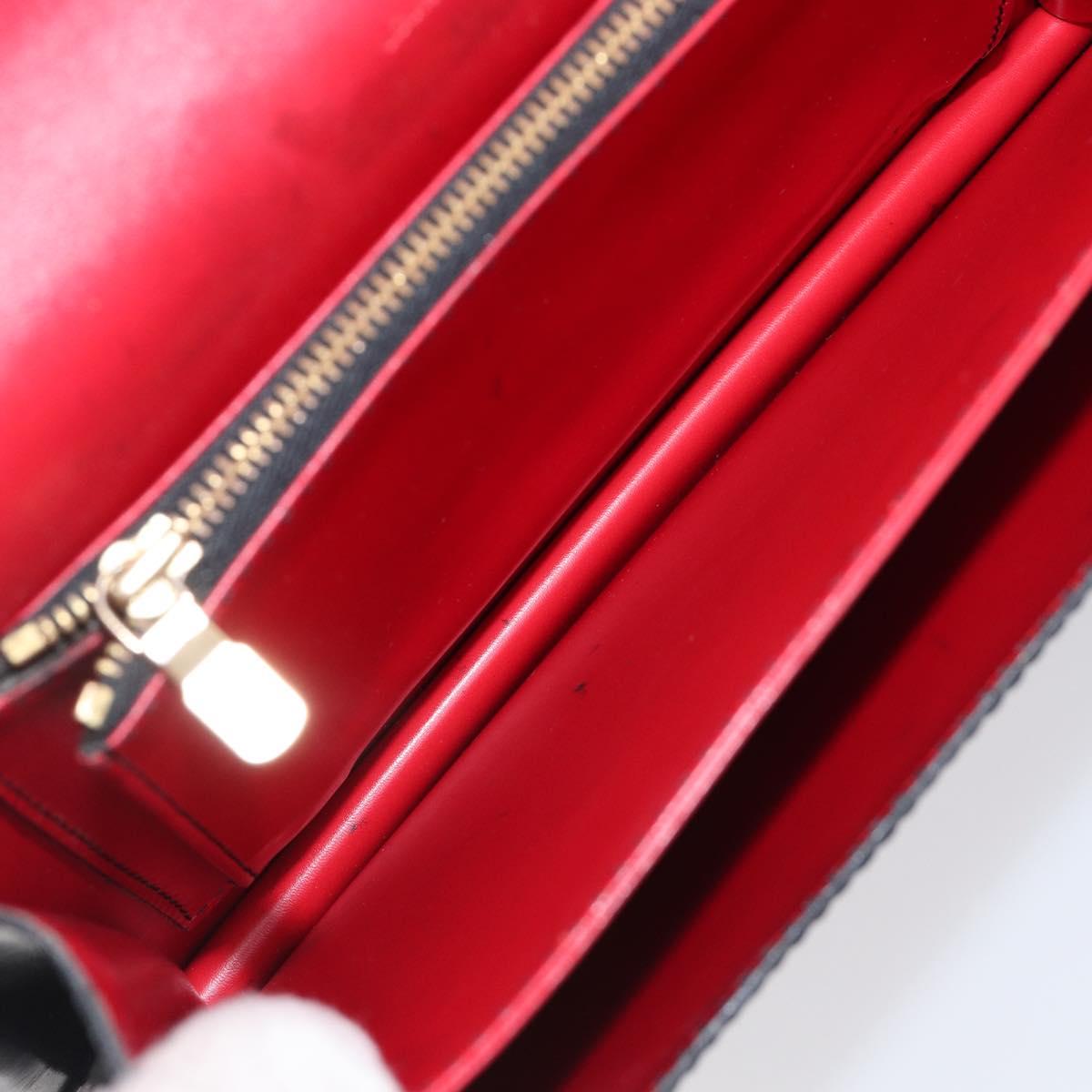 LOUIS VUITTON Epi Osh Shoulder Bag Black Red M52444 LV Auth BA15647