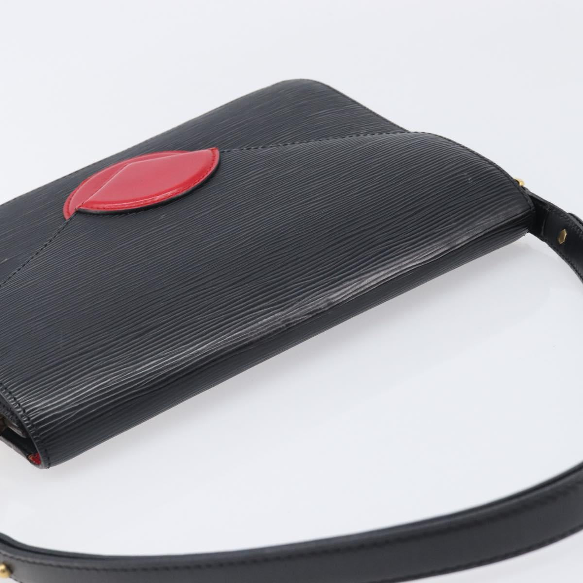 LOUIS VUITTON Epi Osh Shoulder Bag Black Red M52444 LV Auth BA15647