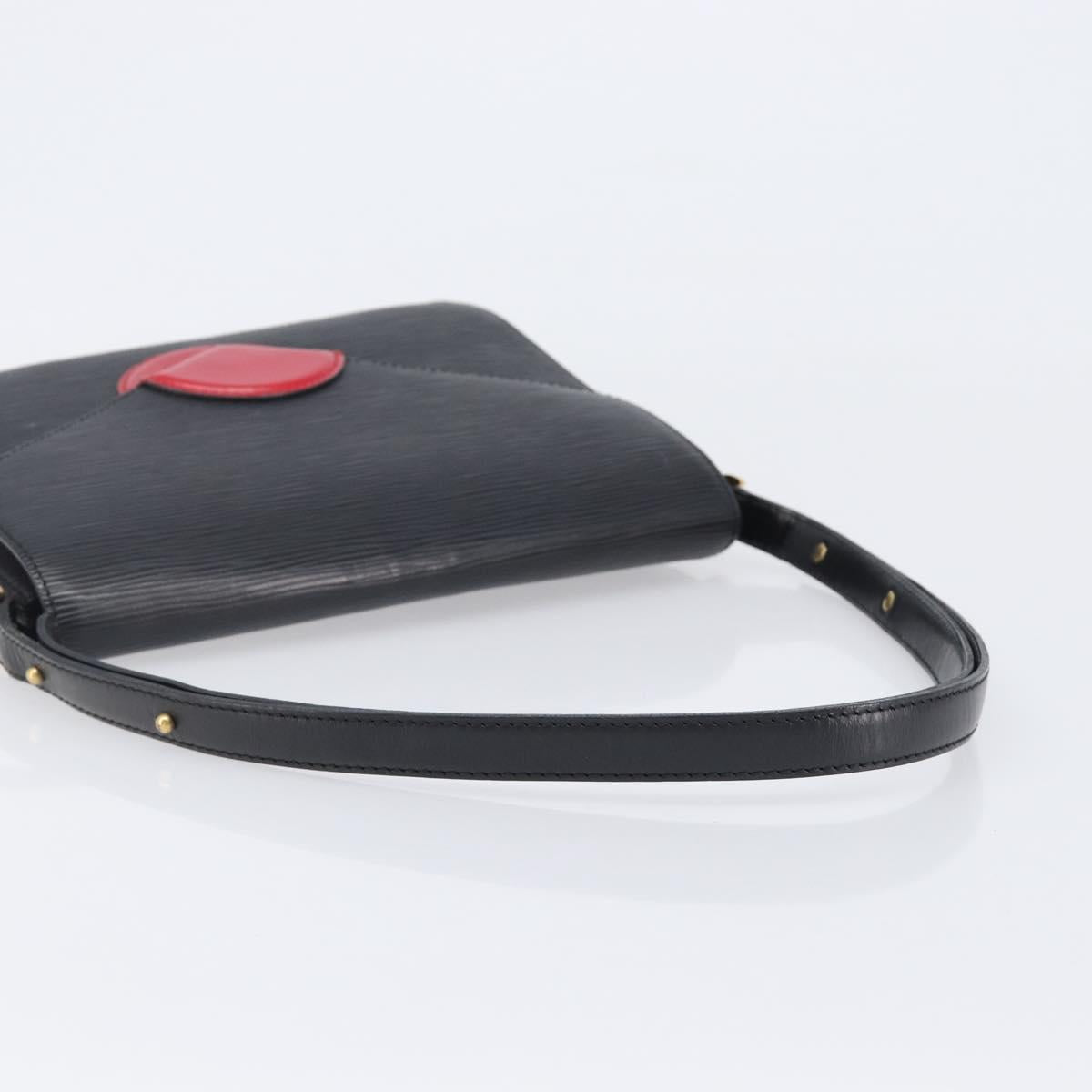 LOUIS VUITTON Epi Osh Shoulder Bag Black Red M52444 LV Auth BA15647