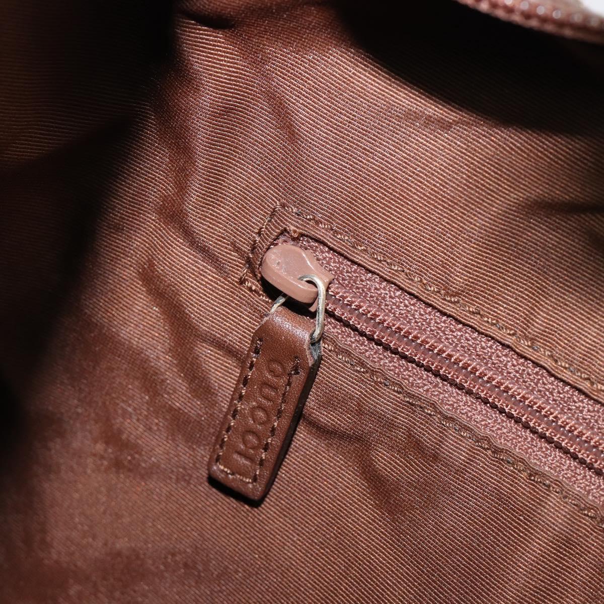 GUCCI GG Canvas Shoulder Bag Brown Gold 001 4204 Auth BA15649