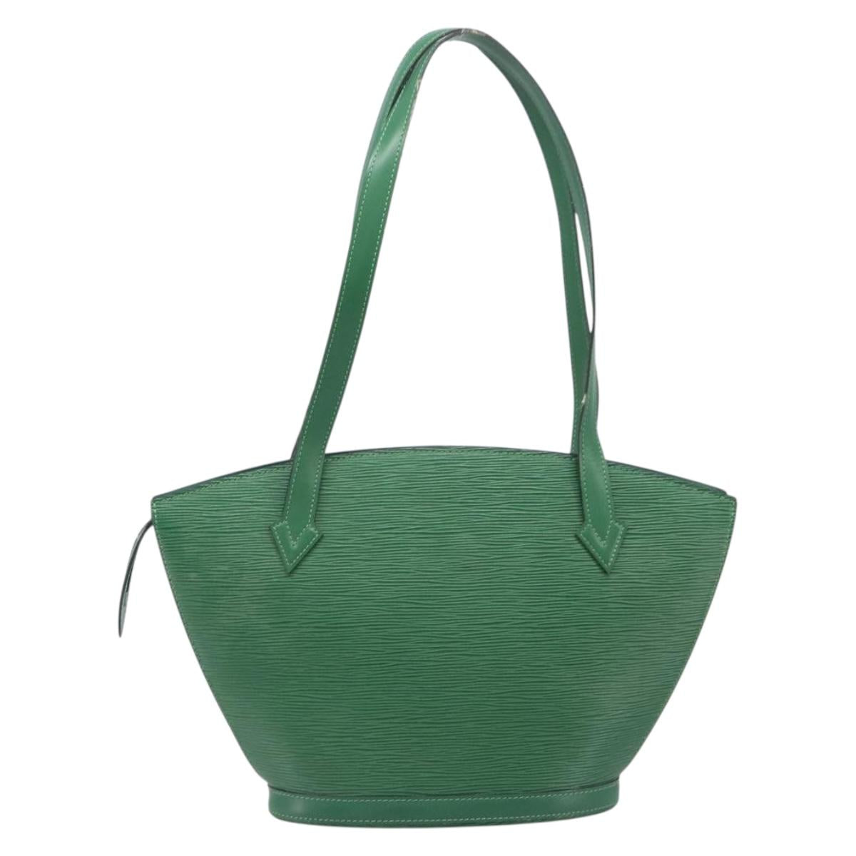 LOUIS VUITTON Epi Saint Jacques Shopping Bag Green M52274 LV Auth BA15650
