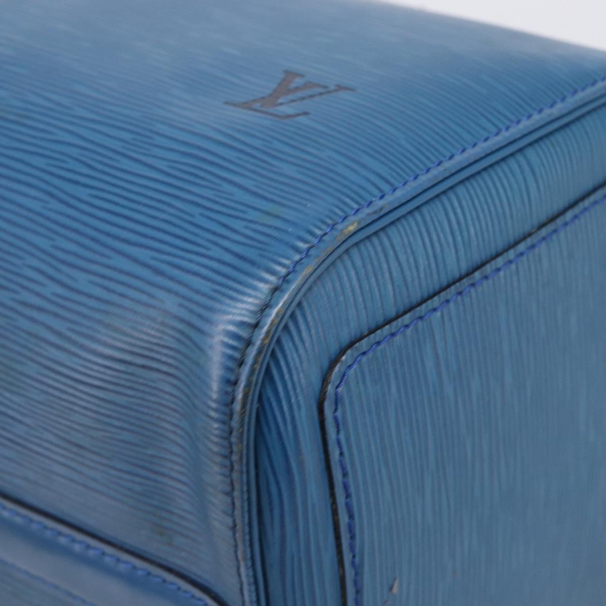 LOUIS VUITTON Epi Speedy 35 Hand Bag Toledo Blue M42995 LV Auth BA15651