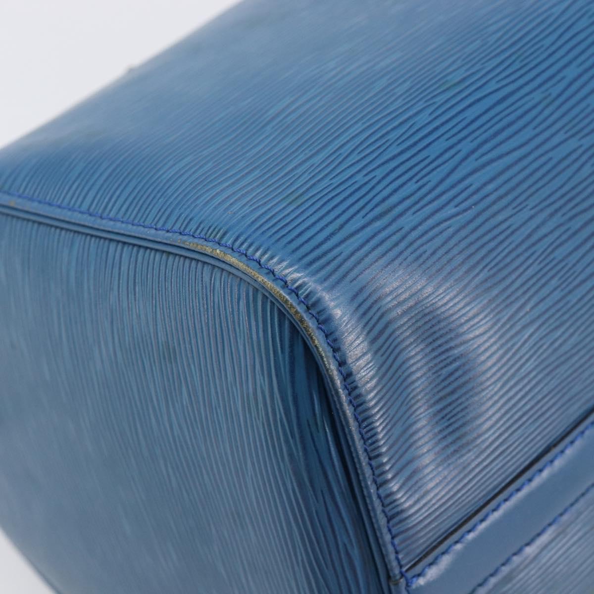 LOUIS VUITTON Epi Speedy 35 Hand Bag Toledo Blue M42995 LV Auth BA15651