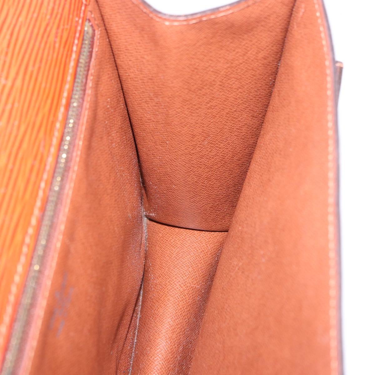 LOUIS VUITTON Epi Monceau 28 Hand Bag Brown M52123 LV Auth BA15652
