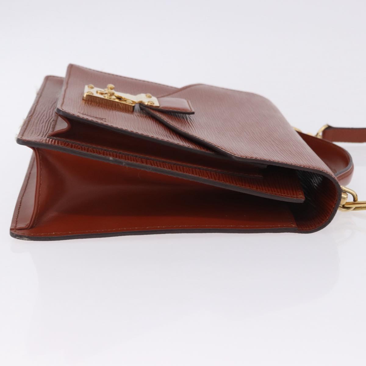 LOUIS VUITTON Epi Monceau 28 Hand Bag Brown M52123 LV Auth BA15652