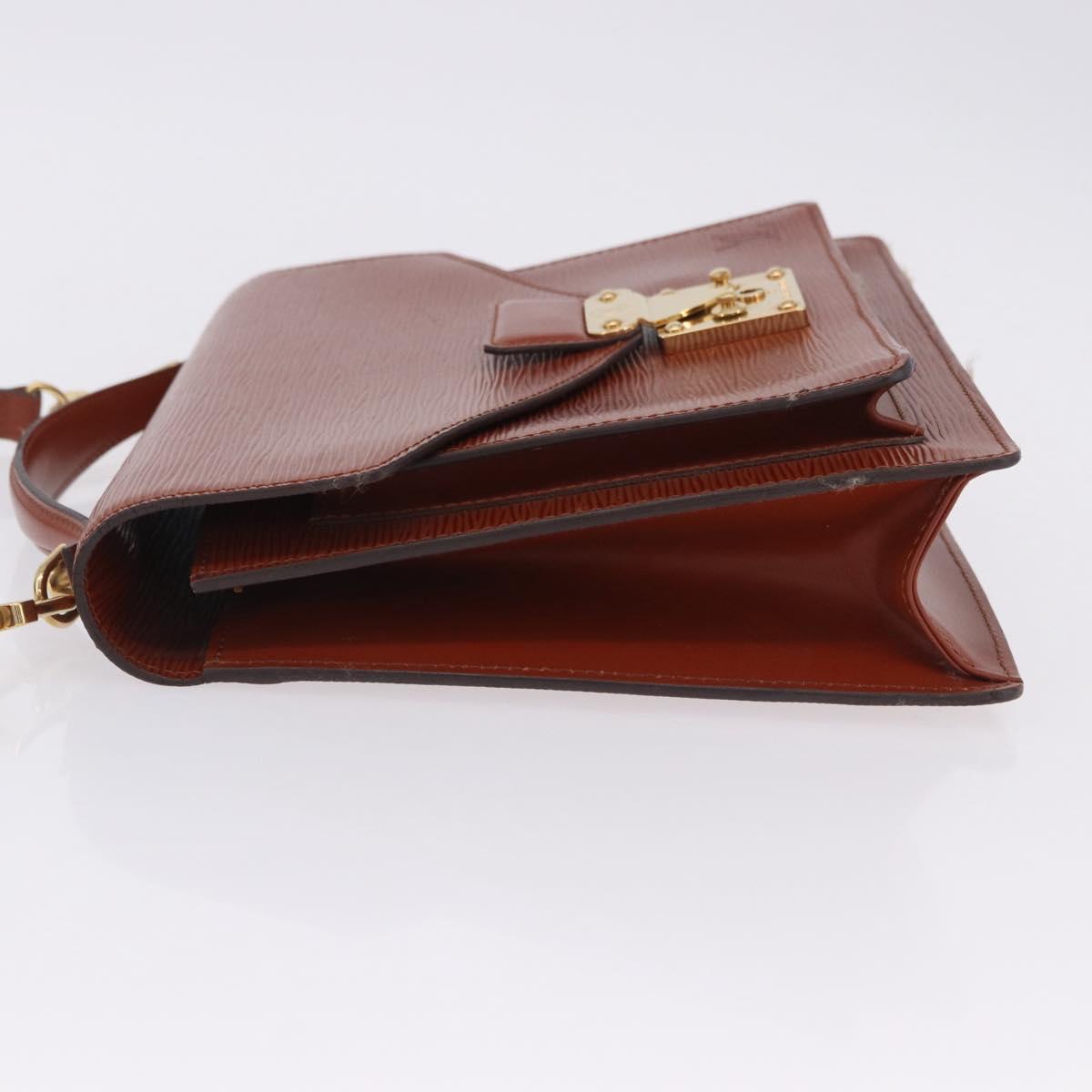 LOUIS VUITTON Epi Monceau 28 Hand Bag Brown M52123 LV Auth BA15652
