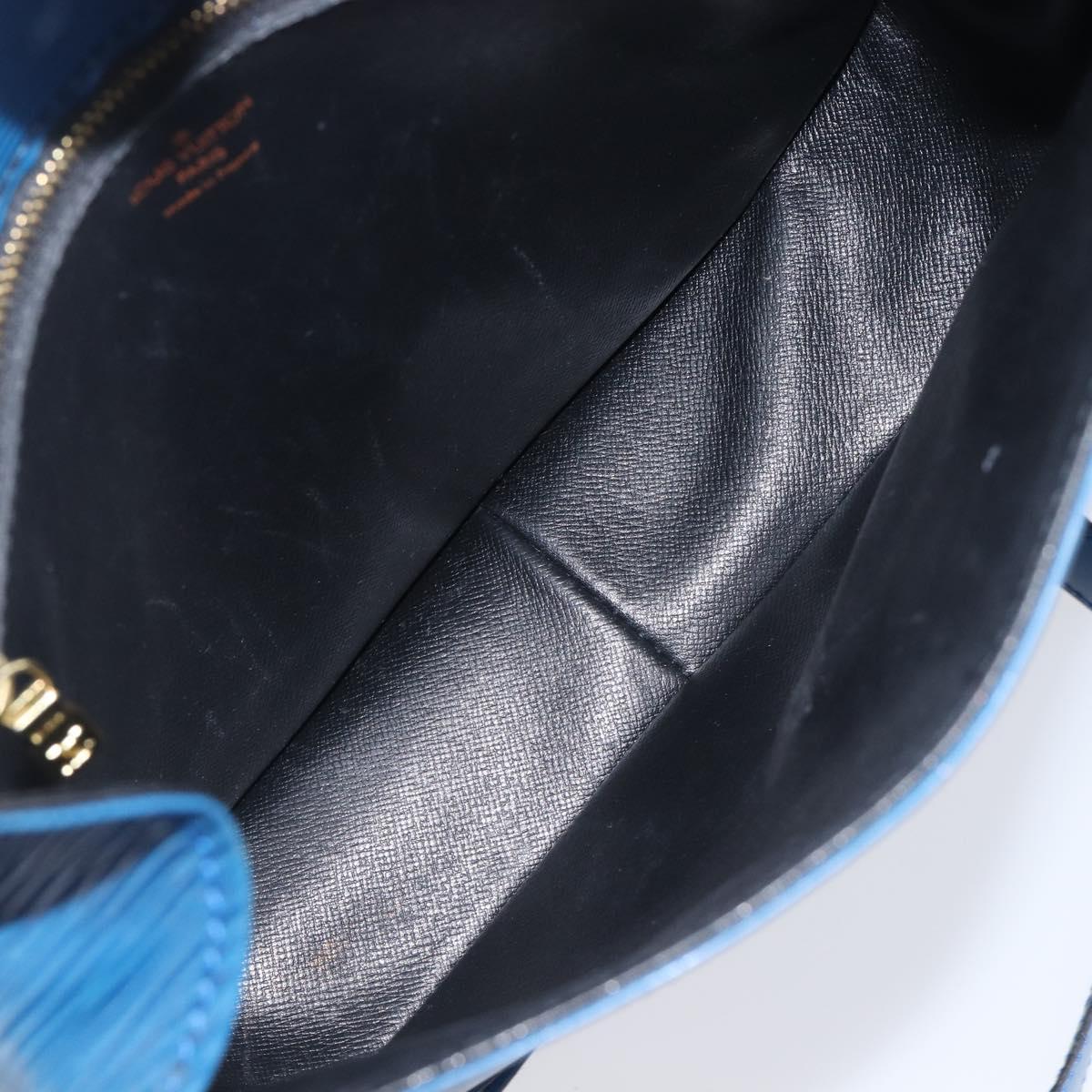 LOUIS VUITTON Epi Saint Cloud GM Shoulder Bag Toledo Blue M52195 LV Auth BA15654