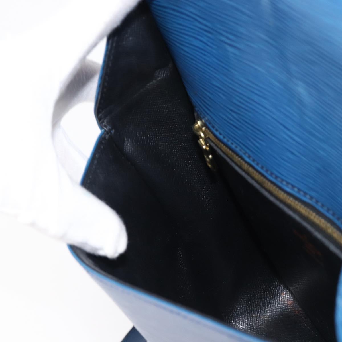 LOUIS VUITTON Epi Saint Cloud GM Shoulder Bag Toledo Blue M52195 LV Auth BA15654