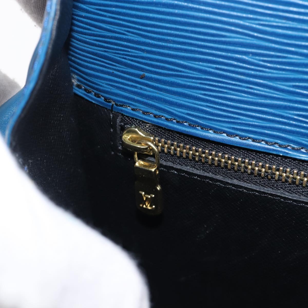 LOUIS VUITTON Epi Saint Cloud GM Shoulder Bag Toledo Blue M52195 LV Auth BA15654