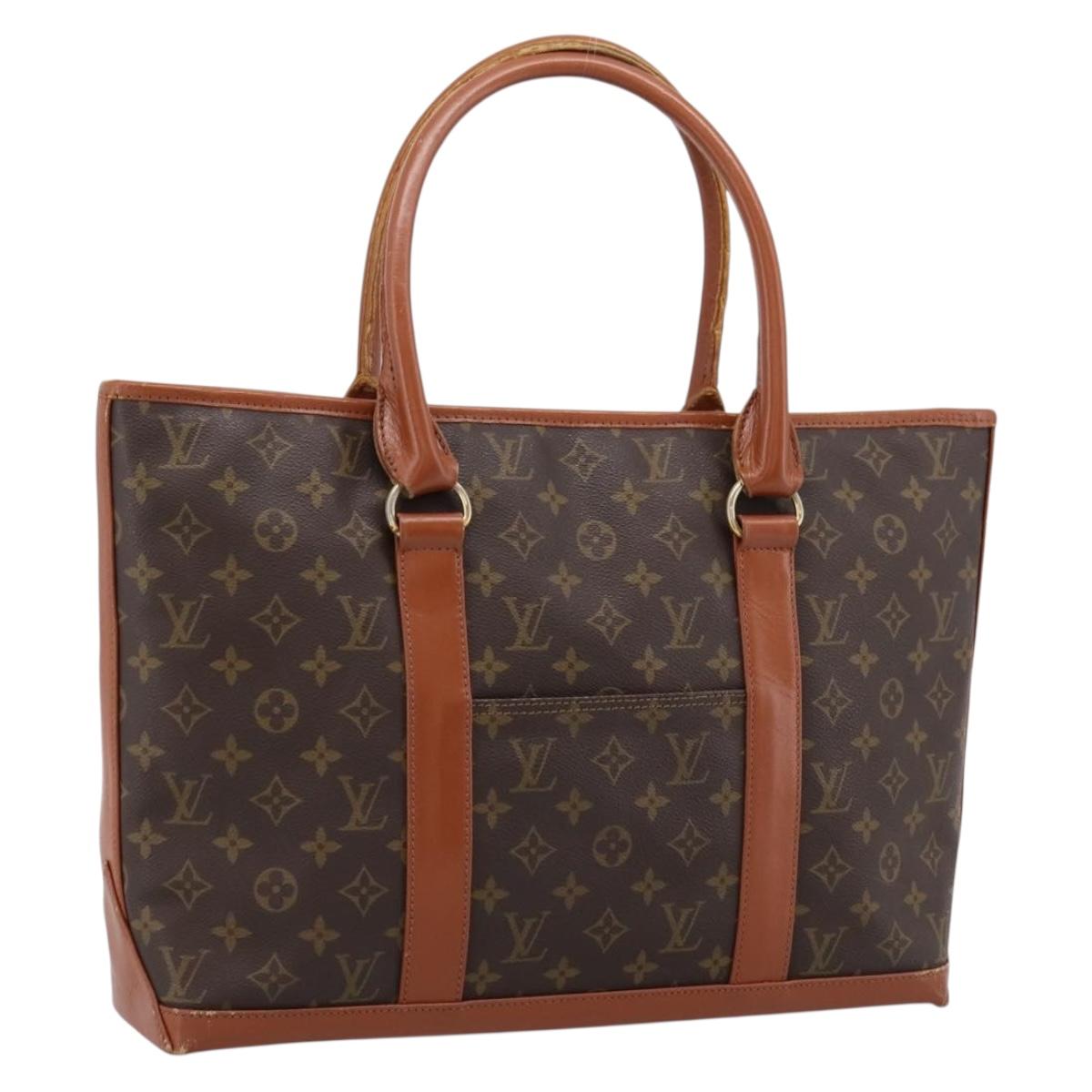 LOUIS VUITTON Monogram Sac Weekend PM Tote Bag M42425 LV Auth BA15659