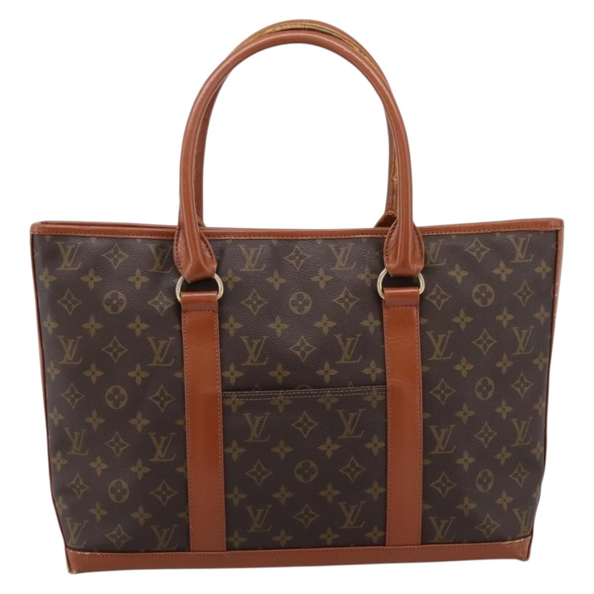 LOUIS VUITTON Monogram Sac Weekend PM Tote Bag M42425 LV Auth BA15659