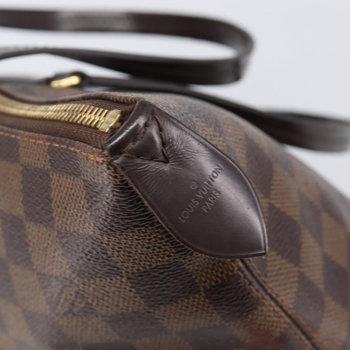 LOUIS VUITTON Damier Ebene Jena MM Tote Bag N41013 LV Auth BA15660
