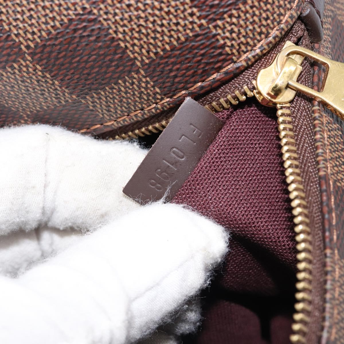 LOUIS VUITTON Damier Ebene Jena MM Tote Bag N41013 LV Auth BA15660