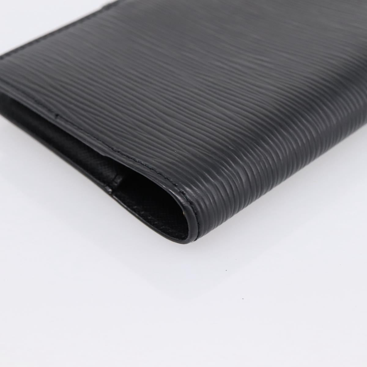 LOUIS VUITTON Epi Agenda PM Day Planner Cover Black R20092 LV Auth BA15663