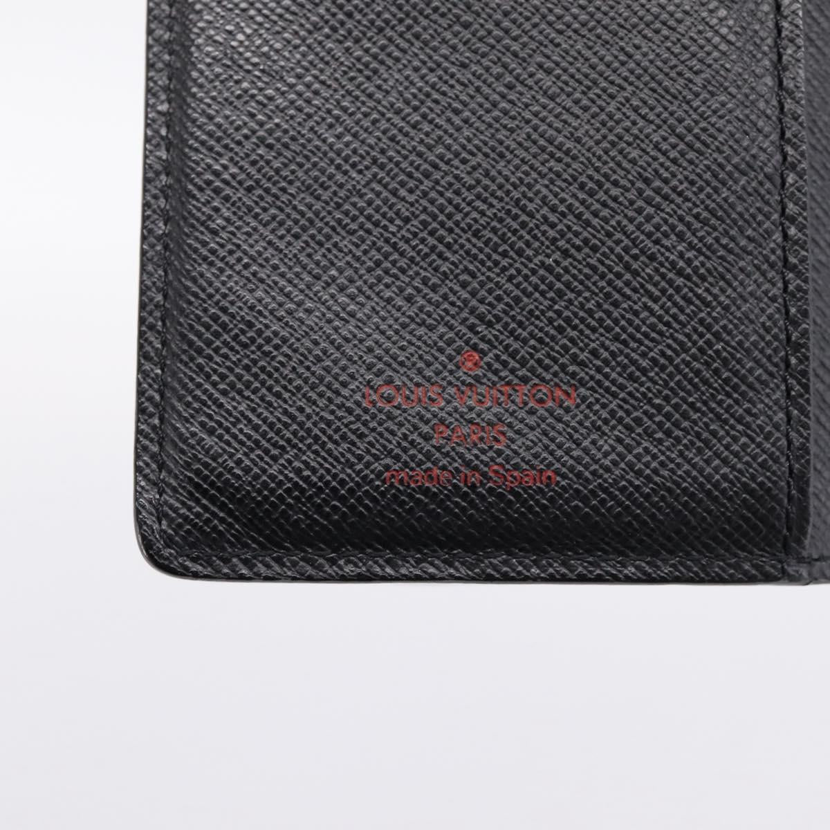 LOUIS VUITTON Epi Agenda PM Day Planner Cover Black R20092 LV Auth BA15663