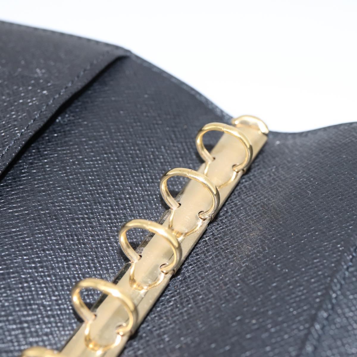LOUIS VUITTON Epi Agenda PM Day Planner Cover Black R20092 LV Auth BA15663