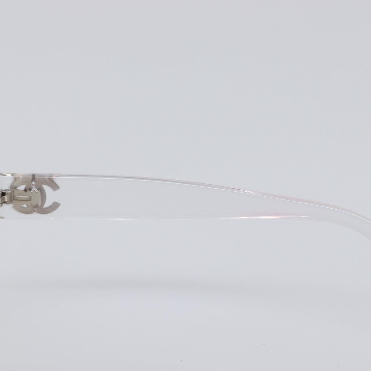 CHANEL Rimless Sunglasses plastic Clear CC Auth BA15664M