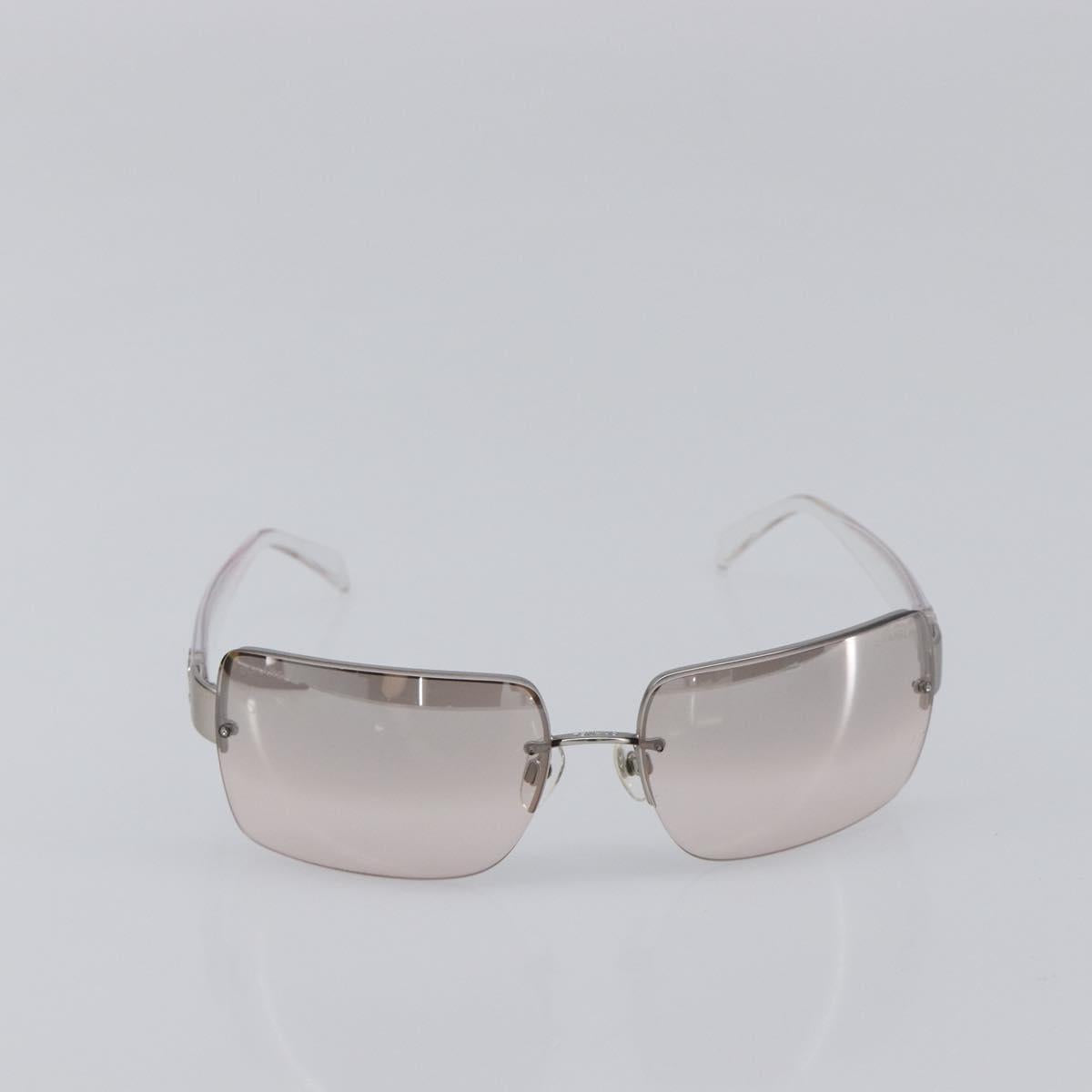 CHANEL Rimless Sunglasses plastic Clear CC Auth BA15664M